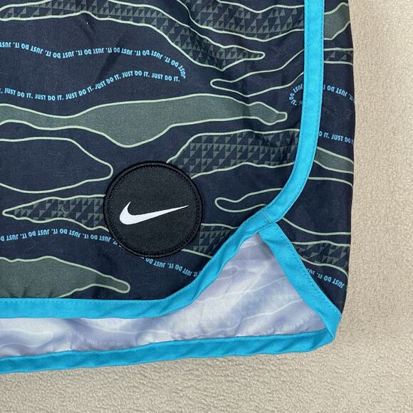 Nike‎ Short Mens L Multicolor Camo Elastic Waist Regular Fit Swim Trunk - Picture 7 of 12